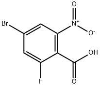 Benzoic acid, 4-bromo-2-fluoro-6-nitro- Structure