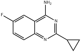 2-cyclopropyl-6-fluoroquinazolin-4-amine Structure