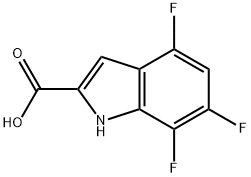 4,6,7-三氟-1H-吲哚-2-羧酸,1699249-56-3,结构式