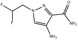 4-amino-1-(2,2-difluoroethyl)-1H-pyrazole-3-carboxamide Structure