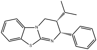 (2R,3S)-3-异丙基-2-苯基-3,4-二氢-2H-苯并[4,5]噻唑并[3,2-A]嘧啶 结构式