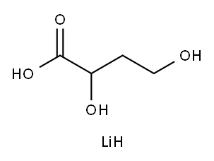 2,4-Dihydroxybutanoic Acid Lithium Salt Struktur
