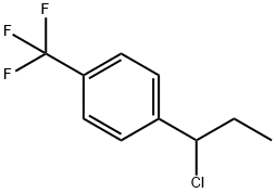 Benzene, 1-(1-chloropropyl)-4-(trifluoromethyl)- Structure