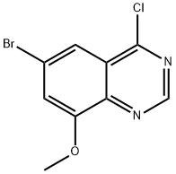 Quinazoline, 6-bromo-4-chloro-8-methoxy- Structure