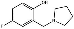 Phenol, 4-fluoro-2-(1-pyrrolidinylmethyl)- 结构式