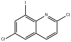 2,6-二氯-8-碘喹啉, 1702467-60-4, 结构式