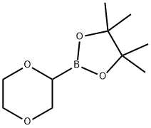 1,4-Dioxane, 2-(4,4,5,5-tetramethyl-1,3,2-dioxaborolan-2-yl)- Struktur