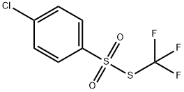 Benzenesulfonothioic acid, 4-chloro-, S-(trifluoromethyl) ester,17041-78-0,结构式