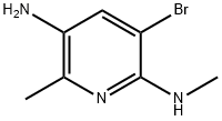 3-Bromo-6,N*2*-dimethyl-pyridine-2,5-diamine,1704222-94-5,结构式