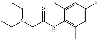 4''-Bromo-2-(diethylamino)-2'',6''-acetoxylidide Structure
