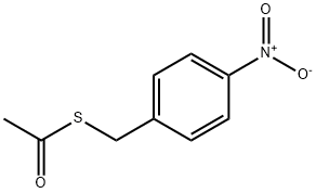 Ethanethioic acid, S-[(4-nitrophenyl)methyl] ester Structure