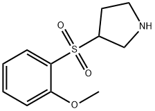 Pyrrolidine, 3-[(2-methoxyphenyl)sulfonyl]- Struktur