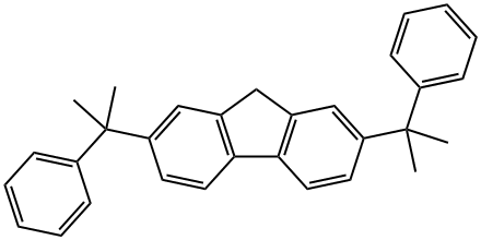 2,7-Bis(2-phenyl-2-propyl)fluorene 结构式