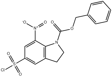 1710628-73-1 5-(氯磺酰基)-7-硝基-2,3-二氢-1H-吲哚-1-羧酸苄酯