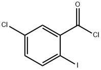 Benzoyl chloride, 5-chloro-2-iodo- Struktur