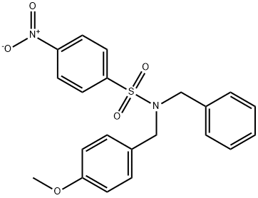 Benzenesulfonamide, N-[(4-methoxyphenyl)methyl]-4-nitro-N-(phenylmethyl)-,171414-22-5,结构式