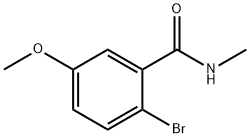 2-溴-5-甲氧基-N-甲基苯甲酰胺 结构式