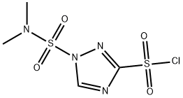 1H-1,2,4-TRIAZOLE-3-SULFONYL CHLORIDE, 1-[(DIMETHYLAMINO)SULFONYL]-, 171967-86-5, 结构式