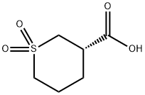 2H-Thiopyran-3-carboxylic acid, tetrahydro-, 1,1-dioxide, (S)- (9CI) 结构式