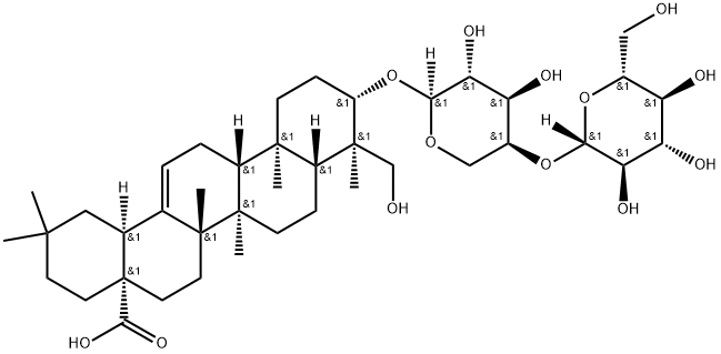 牡丹草苷B(标准品), 17233-22-6, 结构式