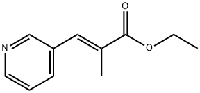 ethyl 2-methyl-3-(pyridin-3-yl)prop-2-enoate Struktur