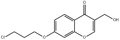 7-(3-氯丙氧基)-3-(羟甲基)-4H-色烯-4-酮 结构式