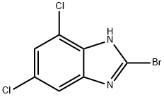 2-bromo-4,6-dichlorobenzimidazole Struktur