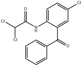 Acetamide, N-(2-benzoyl-4-chlorophenyl)-2,2-dichloro- Structure