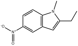 1H-Indole, 2-ethyl-1-methyl-5-nitro- Structure