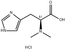 L-Histidine, N,N-dimethyl-, hydrochloride (1:1) Struktur