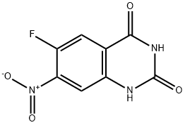 2,4(1H,3H)-Quinazolinedione, 6-fluoro-7-nitro- Structure