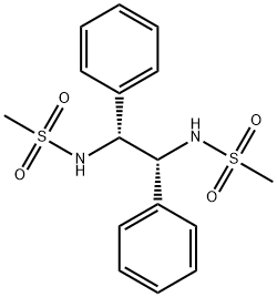 Methanesulfonamide, N,N'-[(1R,2R)-1,2-diphenyl-1,2-ethanediyl]bis- (9CI) 化学構造式