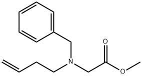 Glycine, N-3-buten-1-yl-N-(phenylmethyl)-, methyl ester Struktur