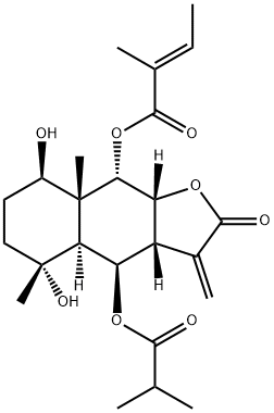ウェデロラクトンA 化学構造式