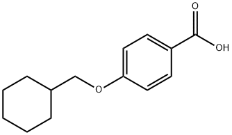 Benzoic acid, 4-(cyclohexylmethoxy)- Structure
