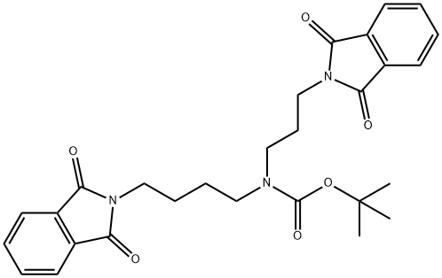 Carbamic acid, [4-(1,3-dihydro-1,3-dioxo-2H-isoindol-2-yl)butyl][3-(1,3-dihydro-1,3-dioxo-2H-isoindol-2-yl)propyl]-, 1,1-dimethylethyl ester (9CI)