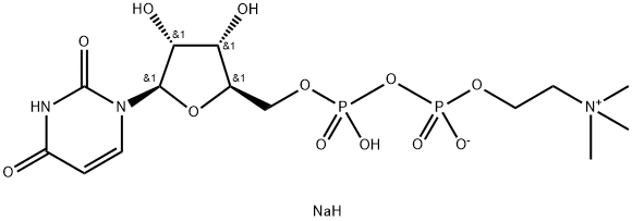 Uridine Diphosphate Choline (UDPC) Sodium Salt Structure
