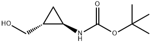Carbamic acid, [2-(hydroxymethyl)cyclopropyl]-, 1,1-dimethylethyl ester, (1R- Struktur