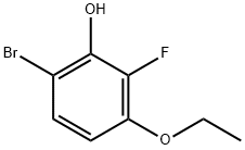 Phenol, 6-bromo-3-ethoxy-2-fluoro-,1776923-59-1,结构式