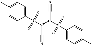 2-Butenedinitrile, 2,3-bis[(4-methylphenyl)sulfonyl]- Struktur