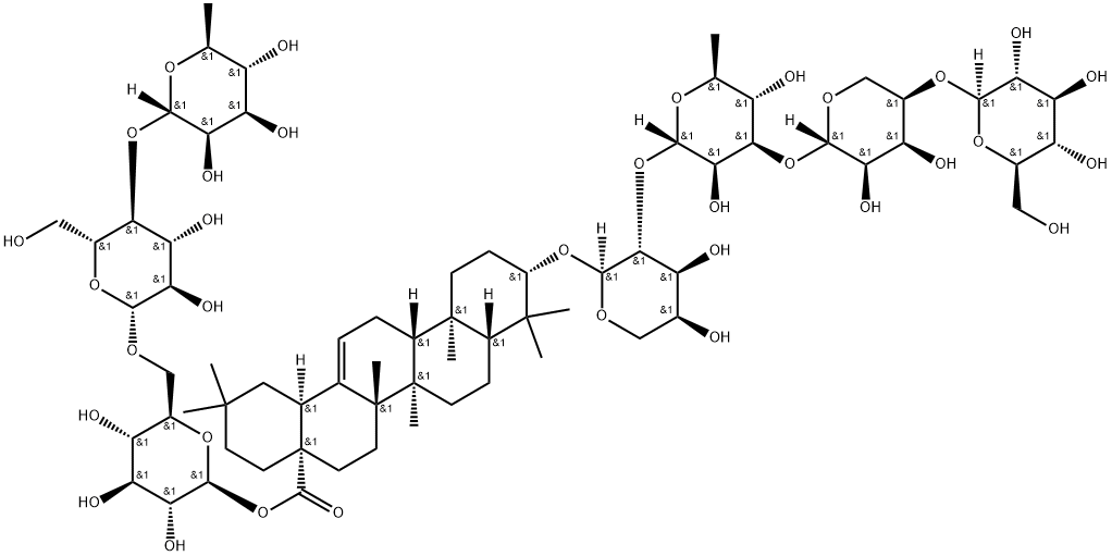 Clematichinenoside C, 177912-24-2, 结构式