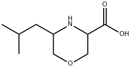3-Morpholinecarboxylic acid, 5-(2-methylpropyl)- Structure