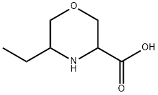 3-Morpholinecarboxylic acid, 5-ethyl- Structure