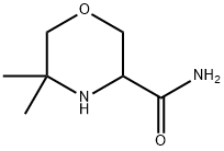 3-Morpholinecarboxamide, 5,5-dimethyl Structure