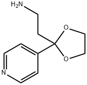 2-[2-(pyridin-4-yl)-1,3-dioxolan-2-yl]ethan-1-amine Struktur