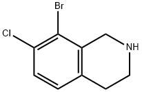 Isoquinoline, 8-bromo-7-chloro-1,2,3,4-tetrahydro- 结构式