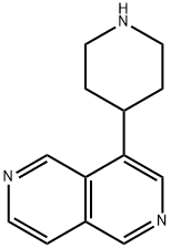 2,6-Naphthyridine, 4-(4-piperidinyl)- 结构式
