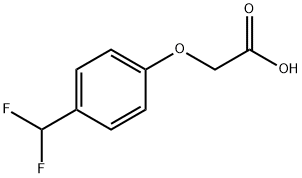 Acetic acid, 2-[4-(difluoromethyl)phenoxy]- Structure