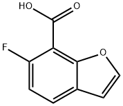 6-氟-1-苯并呋喃-7-羧酸, 1780853-40-8, 结构式