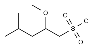 1-Pentanesulfonyl chloride, 2-methoxy-4-methyl-,1780977-72-1,结构式